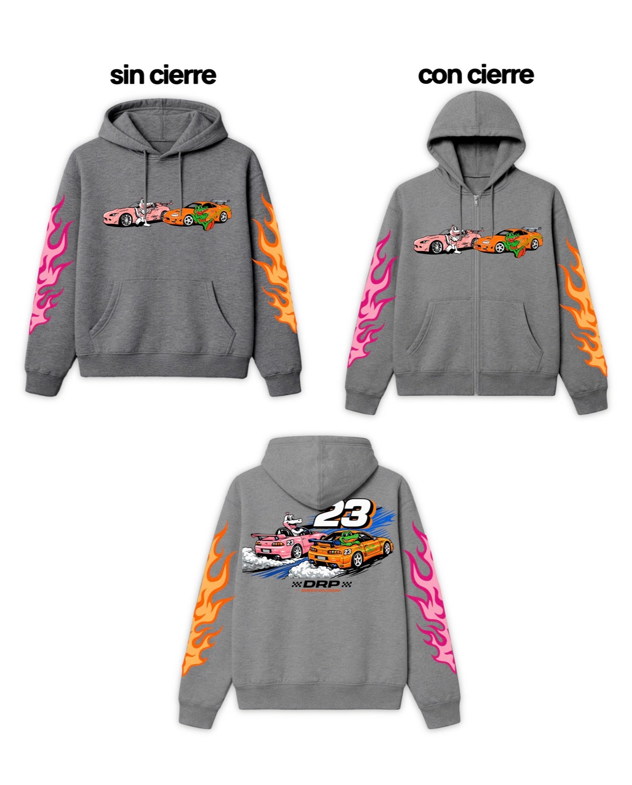 Álvaro Díaz Rápidos y Furiosos Hoodie Gris Jaspe
