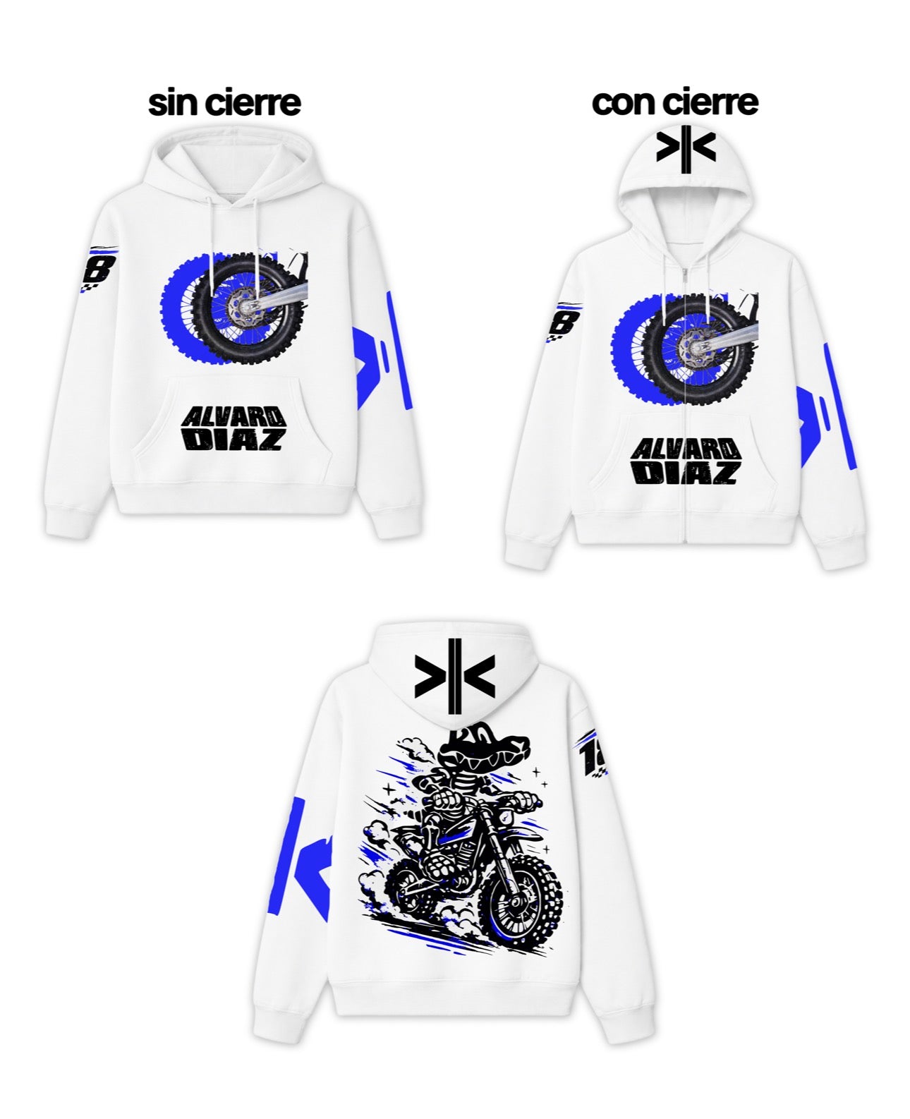 Álvaro Díaz Seleda Hoodie Blanca