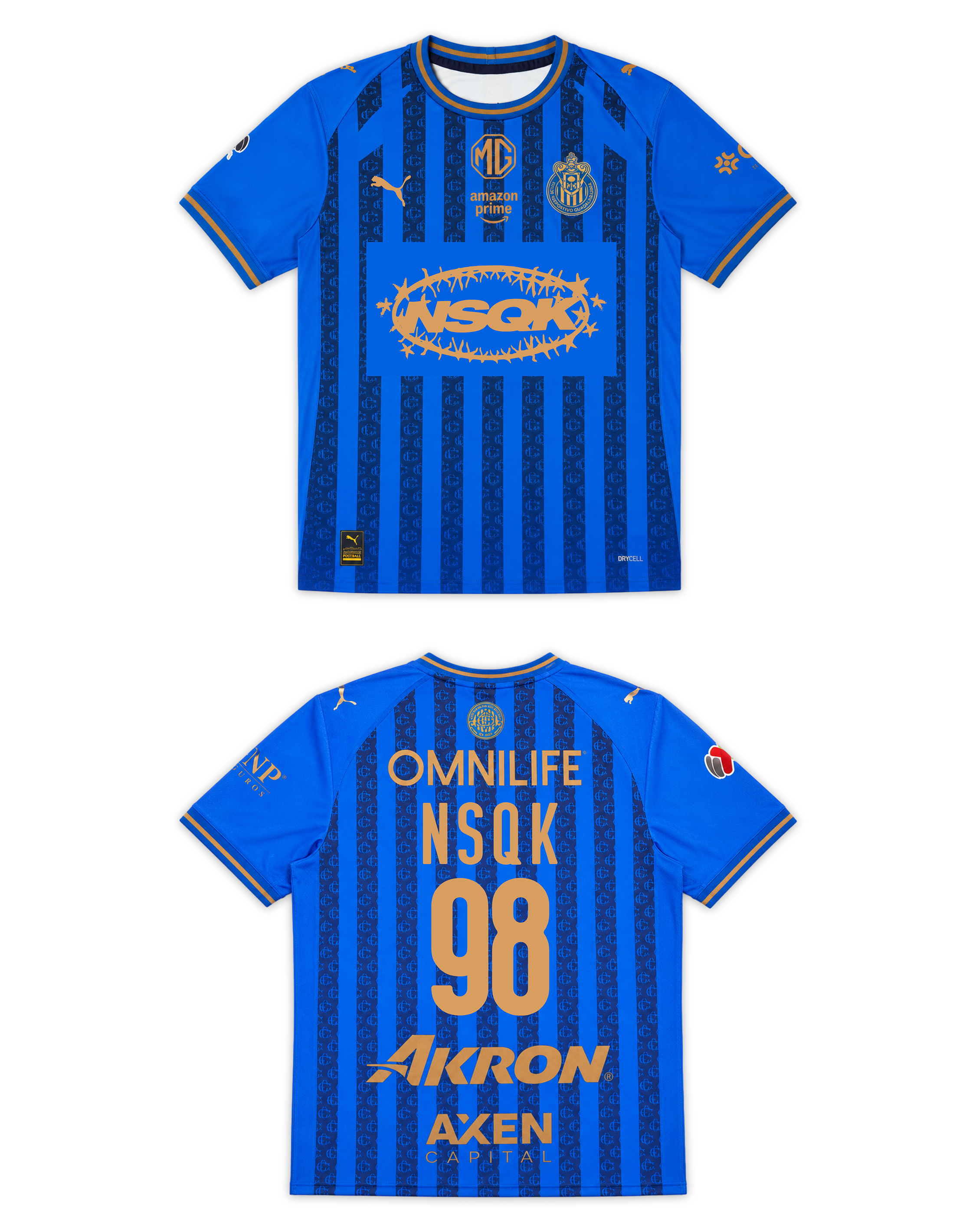 NSQK x Club Guadalajara Azul