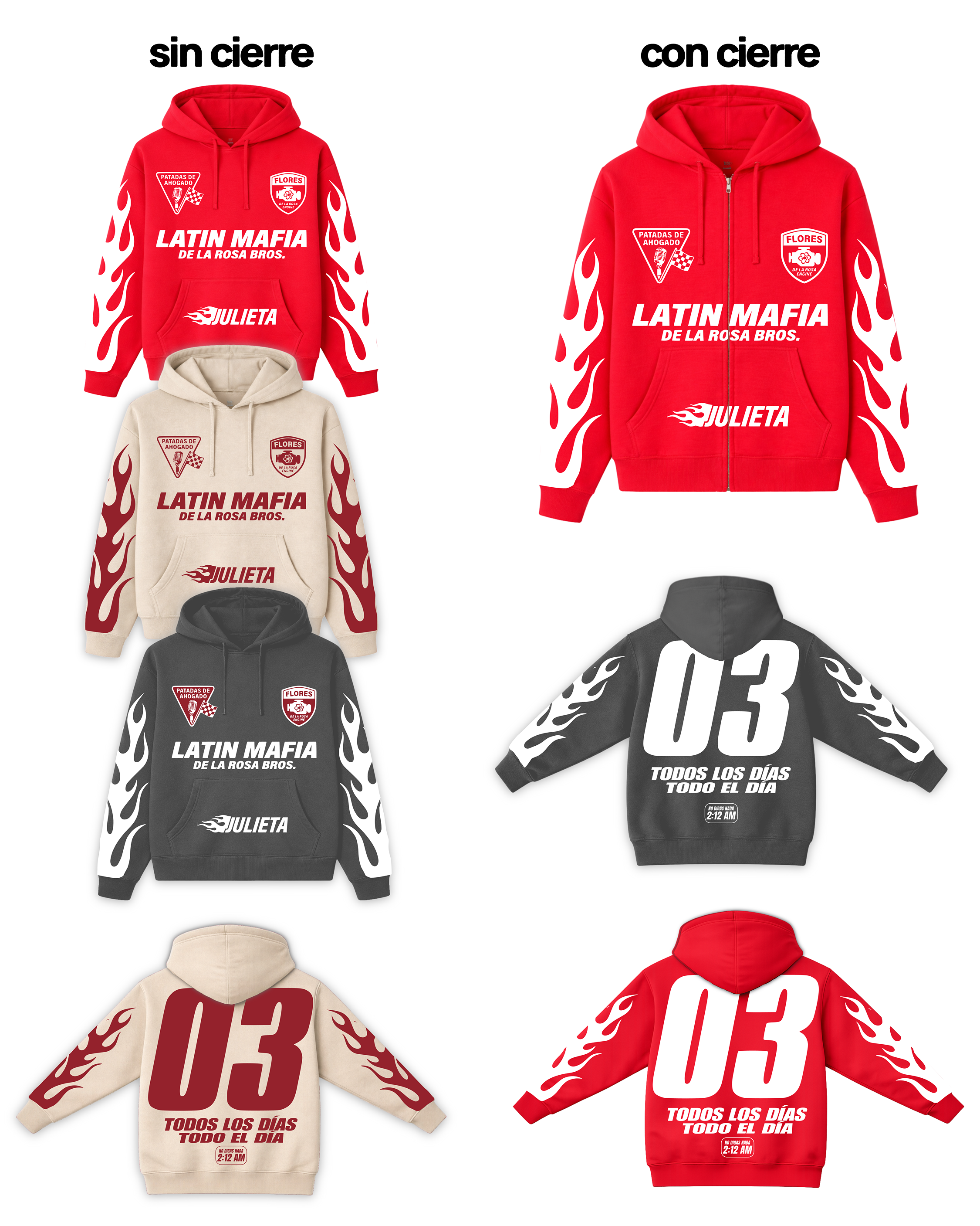 Latin Mafia De La Rosa Bros Hoodie