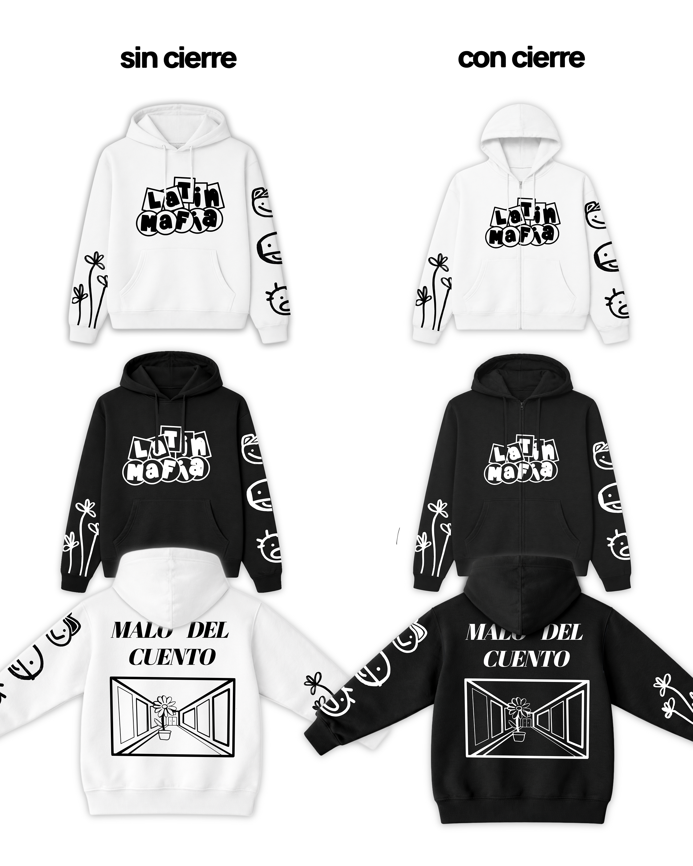 Latin Mafia Malo del Cuento Hoodie