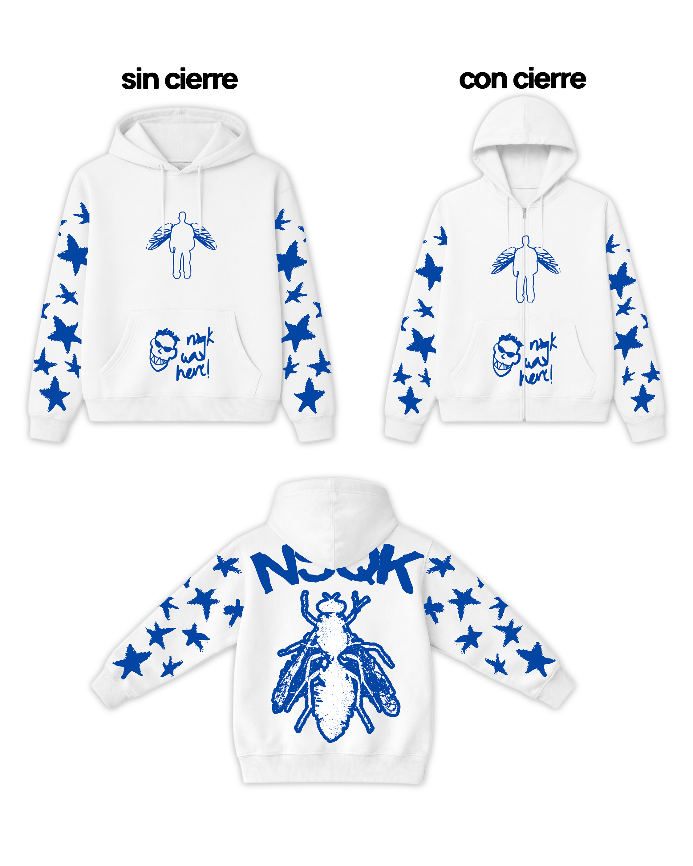 NSQK Mosca Hoodie Blanca