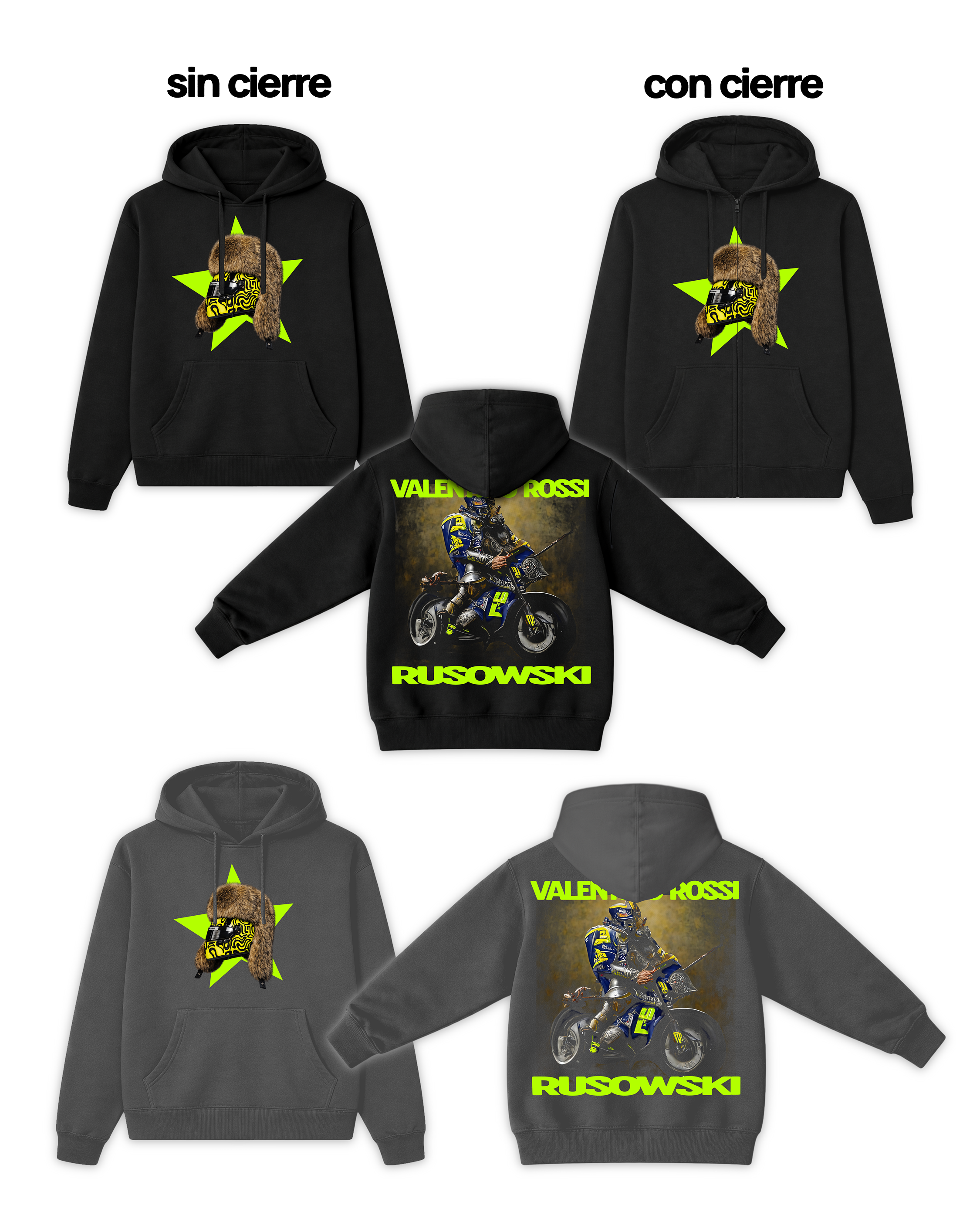 Rusowsky Valentino Rossi Hoodie