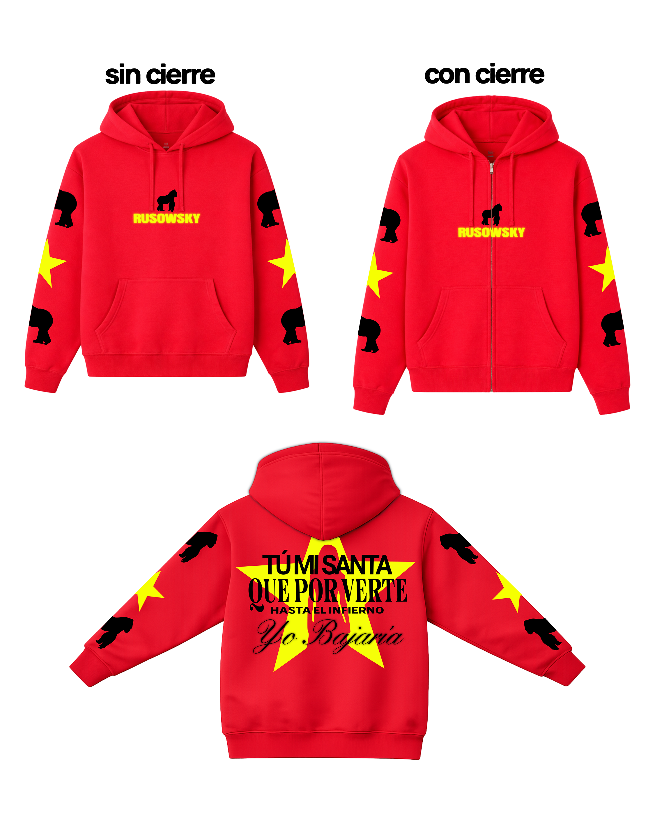 Rusowsky pink + pink Hoodie